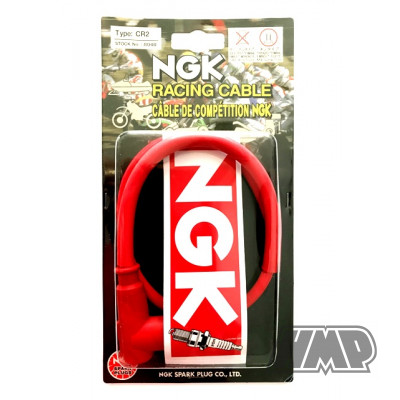 Cachimbo bobine vela silicone vermelho com cabo racing CR2 - NGK